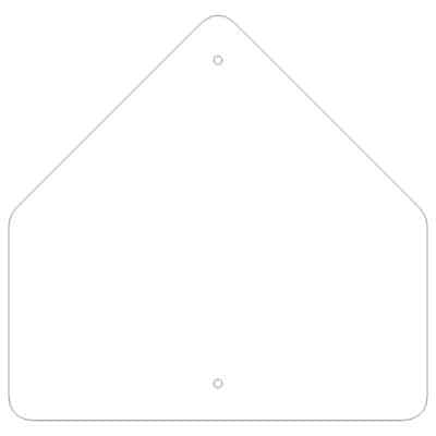 وکتور قالب خام تابلوی پنج ضلعی