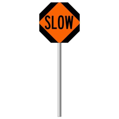 وکتور تابلوی هشدار SLOW