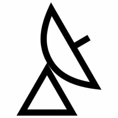 وکتور نماد آنتن ماهواره و دیش