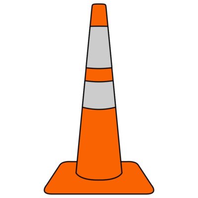 وکتور مخروط ترافیکی (قندیل)