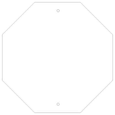 وکتور قالب خام تابلوی هشت ضلعی