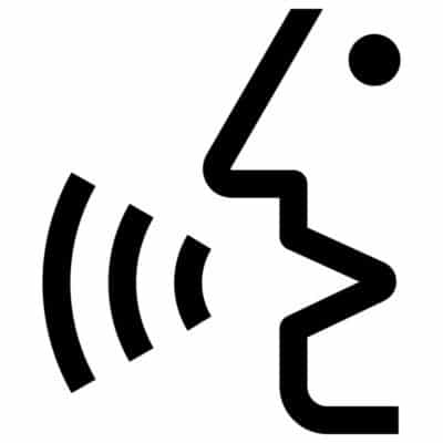 وکتور آیکون صحبت کردن و صوت