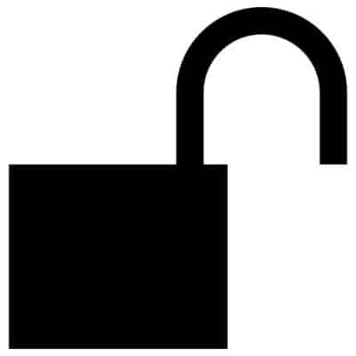 وکتور آیکون قفل باز