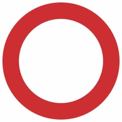 وکتور قالب خام تابلوی دایره قرمز