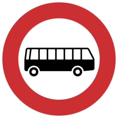 وکتور محل عبور اتوبوس