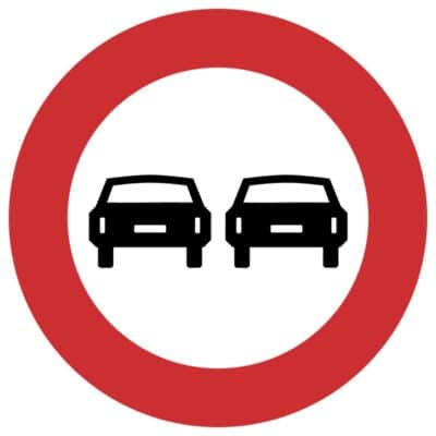 وکتور ممنوعیت سبقت