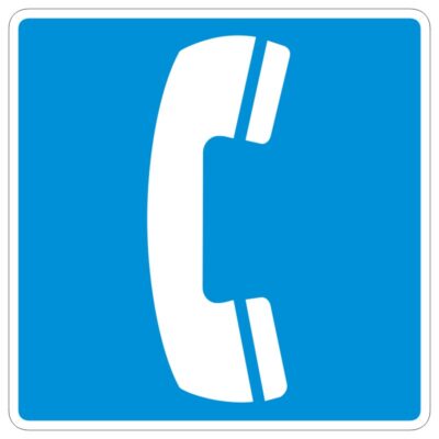 وکتور آیکون تلفن (طرح آبی)