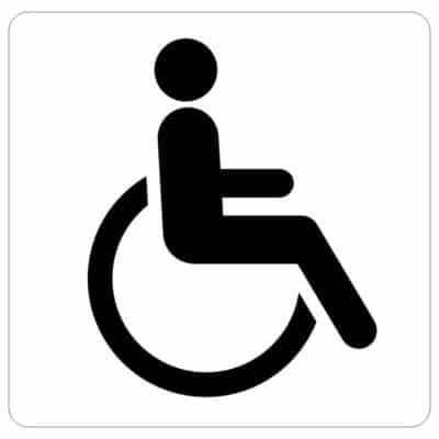 وکتور آیکون معلولین (طرح خطی)