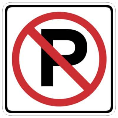 وکتور تابلوی پارک ممنوع (P)