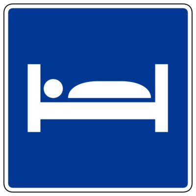 وکتور نماد تخت‌خواب و هتل