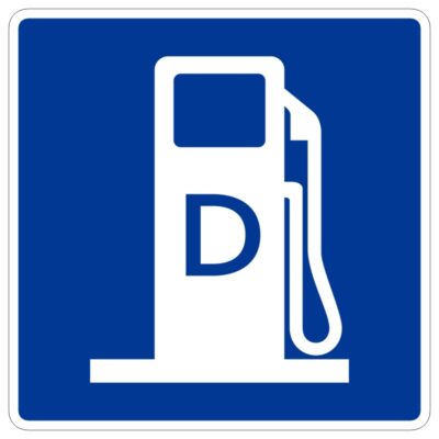 وکتور نماد پمپ بنزین (دیزل)