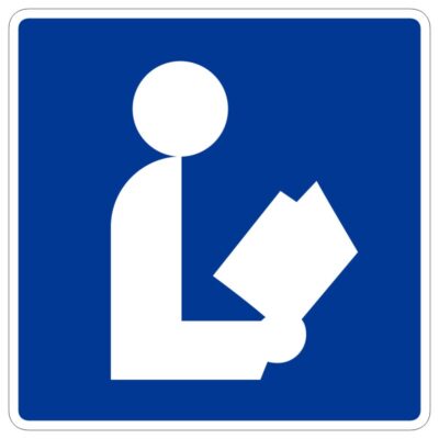 وکتور نماد کتابخانه و مطالعه