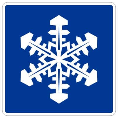 وکتور نماد دانه برف (سردخانه)
