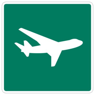 وکتور نماد فرودگاه و پرواز