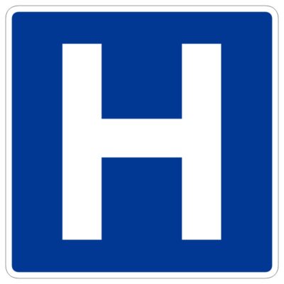 وکتور نماد بیمارستان (H)