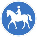 وکتور تابلوی مسیر سوارکاری