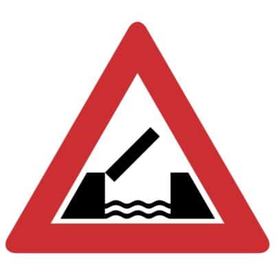 وکتور هشدار پل متحرک