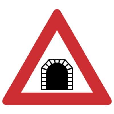 وکتور هشدار ورود به تونل