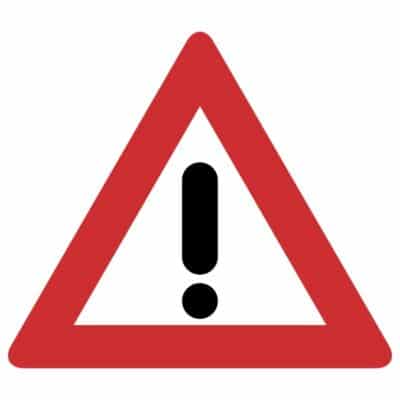 وکتور تابلوی خطر (تعجب)