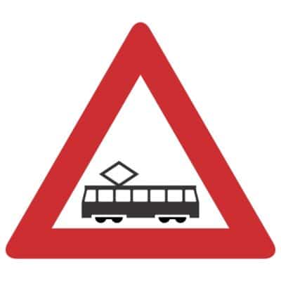وکتور هشدار عبور تراموا (قطار شهری)