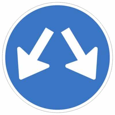 وکتور تابلوی عبور از طرفین