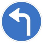 وکتور تابلوی گردش به چپ جلوتر