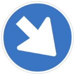 وکتور جهت‌نما مایل به راست