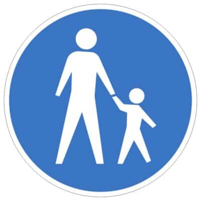 وکتور مسیر پیاده‌روی الزامی