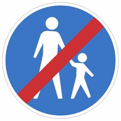 وکتور پایان مسیر پیاده‌روی