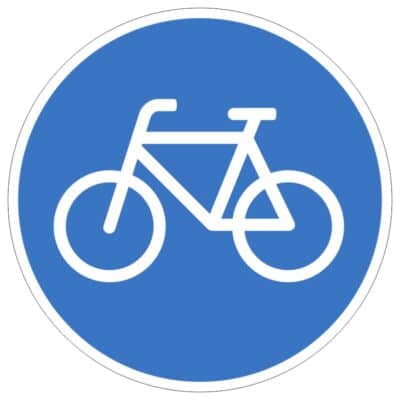 وکتور مسیر دوچرخه‌سواری الزامی