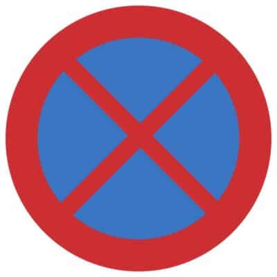 وکتور تابلوی ایستادن ممنوع (مطلق)