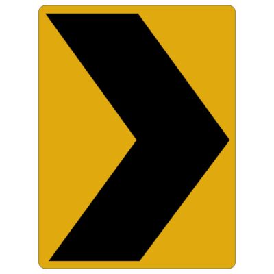 وکتور تابلوی جناغی جهت‌نما (راست)