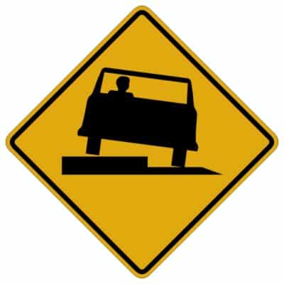 وکتور هشدار جاده ناهموار