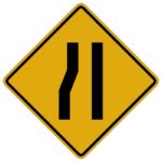 وکتور هشدار راه باریک (یک طرفه)