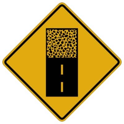 وکتور هشدار تغییر سطح جاده