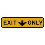 وکتور تابلوی فقط خروج (Exit Only)