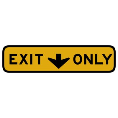 وکتور تابلوی فقط خروج (Exit Only)