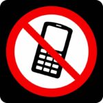 دانلود طرح لایه باز وکتور علامت موبایل ممنوع
