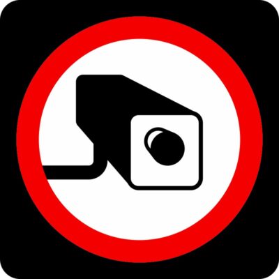 دانلود طرح وکتور لایه باز علامت دوربین مداربسته
