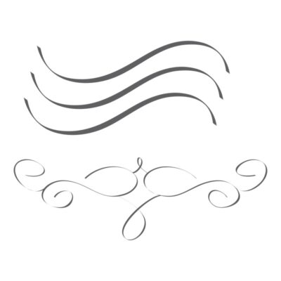 دانلود وکتور موج و پیچک تزئینی افقی