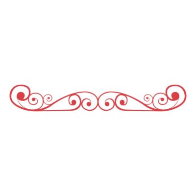 دانلود وکتور کادر و دیوایدر افقی سرخ