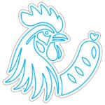 دانلود طرح نئون فلکس و سی ان سی مرغ و سوسیس