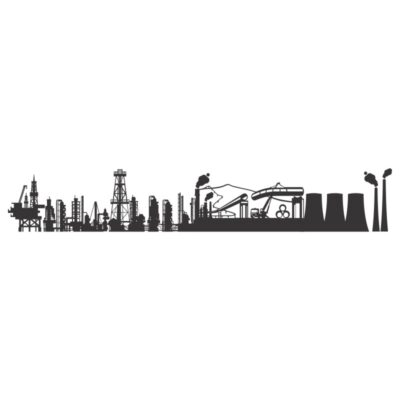 دانلود وکتور نماد صنعتی پالایشگاه و کارخانجات مناسب لیزر و سی ان سی