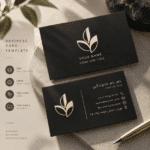 طرح لایه باز کارت ویزیت لاکچری